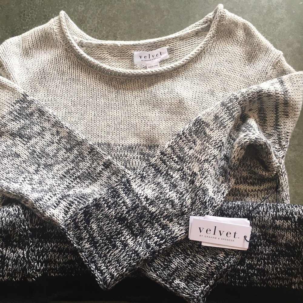 Velvet sweater NWT